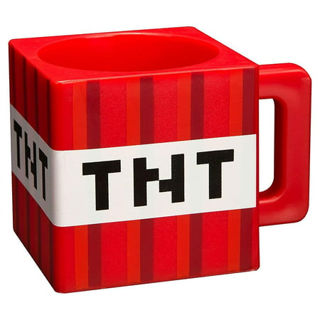 Minecraft TNT 9.8 Ounce Plastic Coffee Mug (Minecraft Best Tnt Cannon)