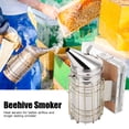 thumbnail image 4 of Pulverizador de humo de abeja ahumador de apicultura de acero inoxidable duradero fácil y seguro para apicultores de granjas de apicultura ANGGREK Otros, 4 of 8