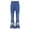 Type E, variant on Kids Girls Ruffle Flare Raw Hem Denim Pants High Waisted Bell Bottom Jeans Casual Trousers Type G 100/L