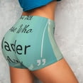 thumbnail image 4 of Qekee Not All Those Who Wander Are Lost1 Women Workout Shorts, Sports shorts, Scrunch Butt Lifting Gym Shorts, Breathable Soft - Large, 4 of 9