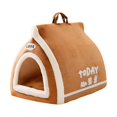 thumbnail image 2 of Tienda de campaña para perros, refugio para mascotas, casa para gatos, cama lavable para gatos, cueva para interiores, tienda de campaña para mascotas Marrón M, 2 of 8
