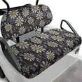 thumbnail image 2 of POLERO Daisy Floral Print Golf Cart Seat Covers for Women Men, Ezgo Bohemian Front Seat Covers Golf Cart Accessories Ordinary Seats Cushion Anti-Scratch Easy to Install, 2 of 8