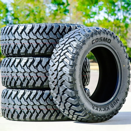 Set of 4 Cosmo Mud Kicker 33X12.50R18 122Q F 12 Ply m/t Light Truck Tires