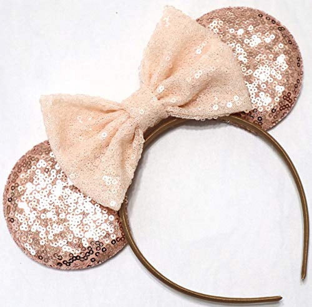 Disney Parks - Minnie Mouse Ears Headband- Sequined Rose  display picture 3
