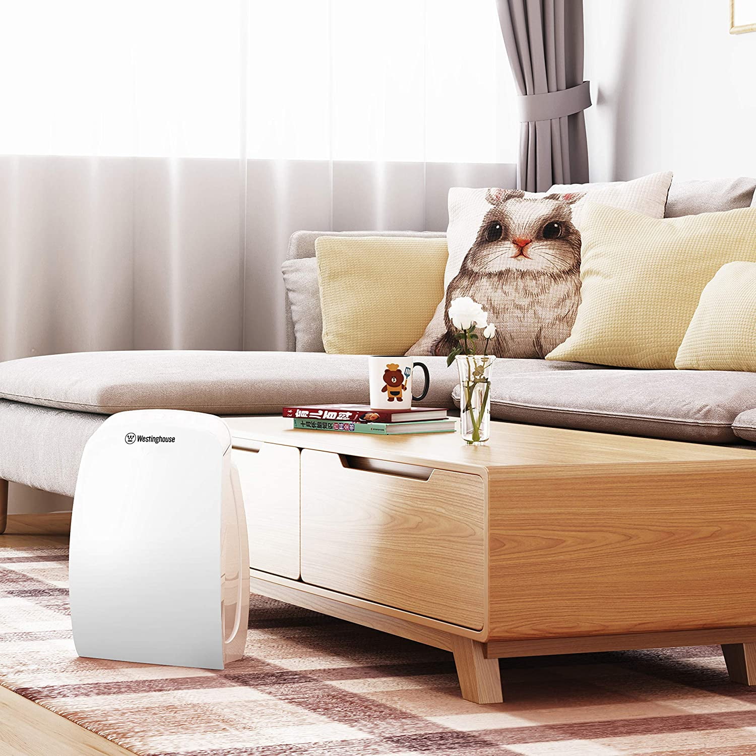 Westinghouse 1701 HEPA Air Purifier with NCCO Technology for Pet Dander & Smoke, Medium to Large Rooms