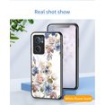 thumbnail image 4 of Compatible with OnePlus Nord CE2 5G Rotatable Ring Stand with Bling Glitter Diamond, Printed Case Fashion Luxury Flower Floral Pattern Slim Cover for OnePlus Nord CE2 5G Women and Girls,Flower#1, 4 of 8