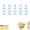 Light Blue, variant on Numbered Pencil Toppers,20/30/50 Pack Reusable Classroom Pencil Labels for Supply Stations and School Organization
