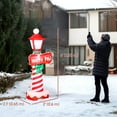 thumbnail image 3 of Outsunny 6FT Christmas Inflatable, Lighthouse Xmas Decoration with Lights, 3 of 10