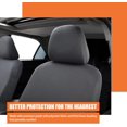 thumbnail image 2 of shiyou-Pack-2 Car Seat Headrest Cover, Reusable Flexible Headrest Protector, Universal Headrest Anti-Dirty Covers, Fully Wrapped Car Headrest Accessory (Black), 2 of 4