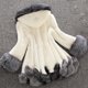 thumbnail image 2 of Pardessus mi-long à capuche en fausse fourrure pour femme, vêtements d'extérieur coupe-vent, manteau près du corps pour femme, vêtements féminins, hiver, 2 of 4