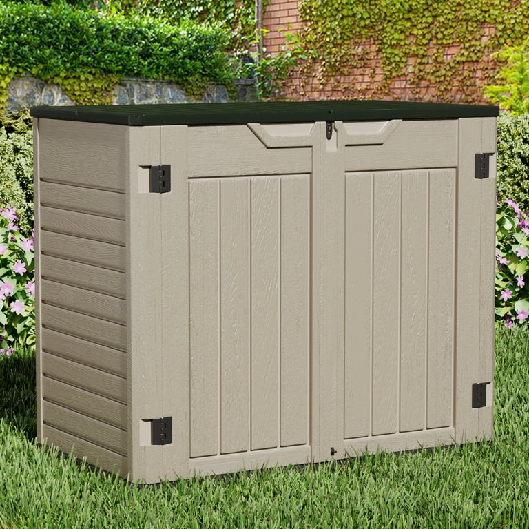 3pcs 85L Waterproof Garage Outdoor Storage Containers, Durable