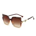 thumbnail image 3 of Unisex Square Classic Cat Eye Sunglasses Cateye Sunglasses Y1135, 3 of 5