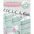 thumbnail image 5 of Easter Shower Curtain Bunny Wood Grain Shower Curtains for Bathroom Decor Easter Eggs Flower Grass Bath Curtains Sets for Spring Easter Bathroom Decor Fabric Waterproof Standard 72" X 72", 5 of 5