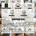 thumbnail image 5 of Better Trends 100% Cotton Queen Bedspread – Soft & Cozy Classic Stripe Coverlet, Machine Washable (102" x 110", Ivory) Jullian Collection, 5 of 8