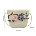 thumbnail image 2 of Bolsos De Paja Hechos A Mano Para Niños De Verano, Bolsos De Hombro, Bandolera De Flores Bonitas Para Niños Methold AP006969-03, 2 of 6