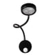 thumbnail image 5 of Lámpara de lectura contemporánea para mesita de noche con interruptor de perilla ajustable - Aplique de pared LED negro/blanco, 5 of 6