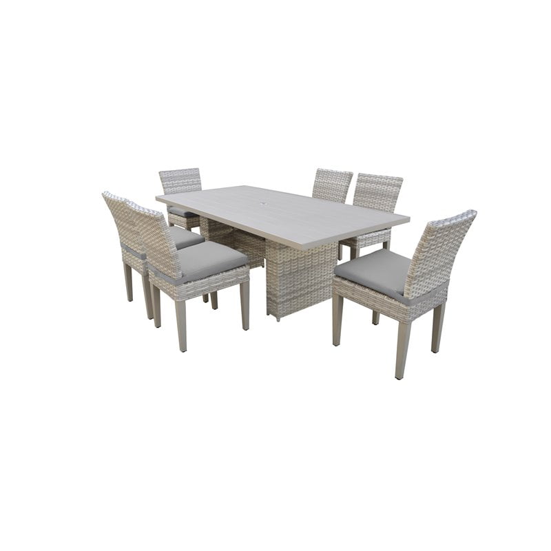 fairmont steel rectangular dining table