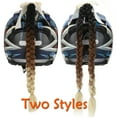 thumbnail image 5 of SEGO Helmet Pigtails Gradient Ramp Helmet Braids Ponytail Helmet Hair with Suction Cup with Bowknot for Motor Bike 1PCS Many Colors (Helmet not Included), 5 of 7