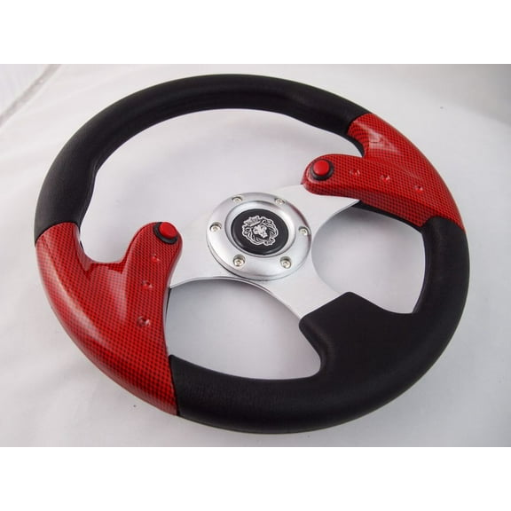 CLUB CAR PRECEDENT CARBON 12.5" steering wheel golf cart With  Adapter 3 spoke"