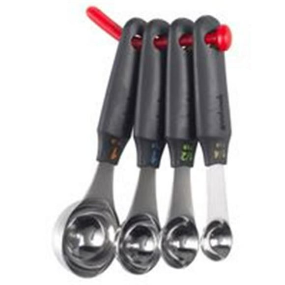 Bradshaw International 7345424 Stainless Steel Measuring Spoon Set - 4 Piece