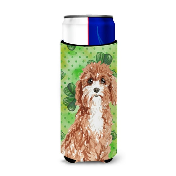 Carolines Treasures CK1807MUK Shamrocks Cavapoo Michelob Ultra Hugger for slim cans Slim Can multicolor