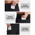 thumbnail image 5 of TACVASEN Mens Quick Dry Water Resistant Outdoor Golf Hiking Shorts Lightweight Breathable Strech Ripstop Cargo Work Shorts with Multi-Pockets, Black, 40, 5 of 7