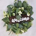 thumbnail image 6 of XMMSWDLA Green Eucalyptus Wreath for Front Door, 11.8 inch Eucalyptus Leaves Wreath with Welcome Sign, Spring/Summer Wreaths for Indoor/Outdoor Farmhouse Home Wall Window Decor, 6 of 9