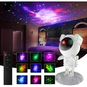 "Happyline" Astronaut Projection Lamp Colorful Sky Starry Light Nebula Projector Ocean Wave Night Lighting Lamp Gift for Baby Kid Adult Bedroom Decor,Astronaut Star Projector Kids Night Light,