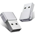 thumbnail image 1 of Adaptador de cable de cargador tipo A, adaptador USB C hembra a USB macho, paquete de 2 Sincero Hogar, 1 of 1
