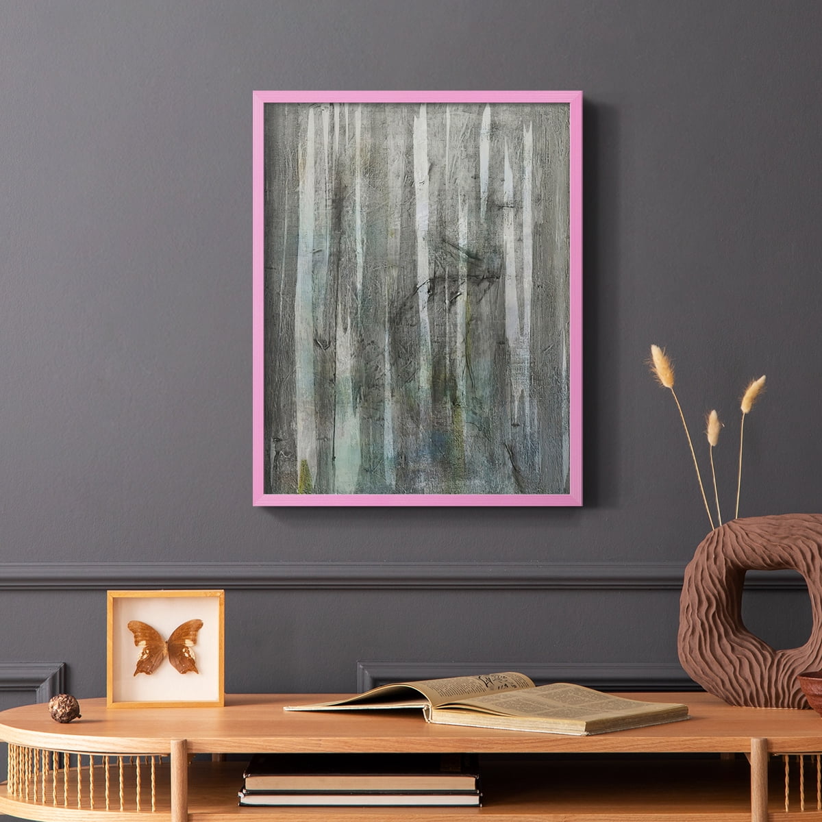 Birch Forest Abstracts I in Paper Solid Wood 11 x 14 Framed Print