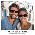 thumbnail image 3 of TINHAO Polarized Clip-on Sunglasses Flip Up UV400 Protection Clip Rimless Sunglasses over Prescription Glasses, 3 of 5