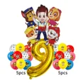 thumbnail image 3 of juego de globos de aluminio con dibujos animados de Paw Patrol, Ryder, Chase, Marshall, Skye, decoración de cumpleaños para niños, suministros para fiestas, juguete de regalo, 3 of 5