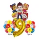 thumbnail image 3 of 1 juego de globos de aluminio con dibujos animados de Paw Patrol, Ryder, Chase, Marshall, Skye, decoración de cumpleaños para niños, suministros para fiestas, juguete de regalo, 3 of 5