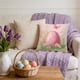 thumbnail image 1 of Uuiauoio Easter Bunny Pillow Cover 18 x 18inch Cute Rabbit Bunny Easter Decor Throw Pillow Case Cushion Cover Spring Season's Decorations for Home Sofa Bed, 1 of 8