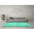 thumbnail image 3 of Ahgly Company Machine Washable Indoor Rectangle Persian Turquoise Blue Traditional Area Rugs, 2' x 3', 3 of 4