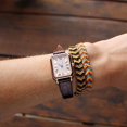 thumbnail image 2 of Brown Round Grain Leather Strap, Leather Strap, Soft Replacement Strap with Polished Buckle, 14mm, 2 of 5