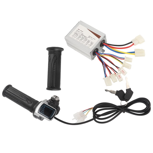 Electric Bike Controller Set, E-Bike Controller Set, Rubber Stable Performance for Electric Bicycles Electric Scooters Electric Bike Electric Tricycles
