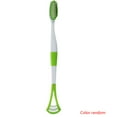 thumbnail image 2 of pitrice Tongue Scraper Green Tea Toothbrush Oral Cleaning Tongue Cleanering Fresh Breath Remove Coating Brush Random Color, 2 of 8