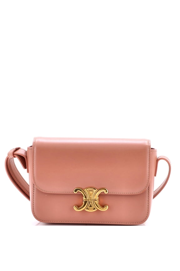 Pre-Owned Triomphe Shoulder Bag Smooth Calfskin Teen By Rebag