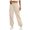 Beige, variant on WTOBBY Women's Wide Leg Sweatpants Casual High Waist Baggy Boyfriend Jogger Pants with Pockets for Spring Fall,Beige L