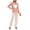 Pink, variant on Women's Pajama Set, Long-Sleeve Printed Top & Long Pants 2-Piece Loungewear, Soft Breathable Home Sleepwear for Daily Relaxing