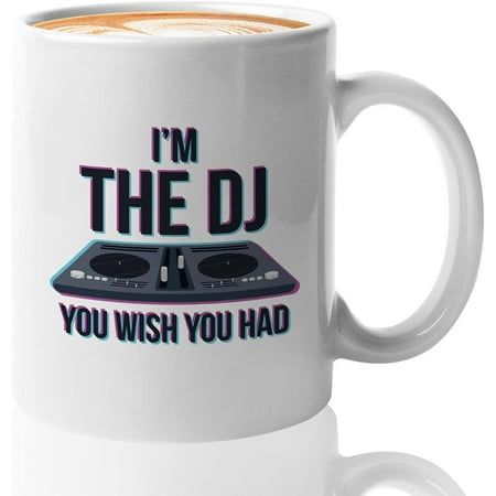 

DJ Coffee Mug I Hate Being Sexy But I m A DJ So I Can t Help It-Disk Jockey Radio Announcer Retro Vintage Electronic Music-I m The DJ 11 Oz