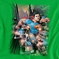 thumbnail image 2 of Superman Action Comics #1 Women's T Shirt, Kelly Green, 2X-Large, 2 of 6