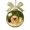 Red, variant on Holiday Sewing Globe Clear Festive Hanging Ornament for Craft Room Décor with Snowball Design