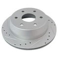 thumbnail image 5 of TRQ Performance Drilled Slotted Rotor & Posi Ceramic Brake Pad Front & Rear, 5 of 6