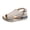 Beige, variant on Platform Wedge Sandals for Women Open Toe Slingback Heels Comfortable Soft Footbed Buckle Ankle Strap Walking Shoes Black Size 8.5