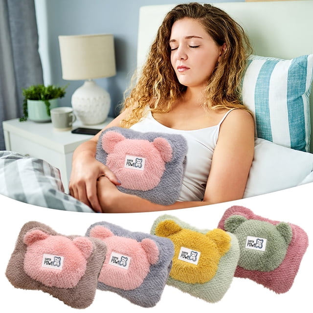 Fiudx Bolsa de Agua Caliente, Alivio Calmante para El Dolor Menstrual, Confort Muscular y Articular, Reducción Del Estrés, Ayuda para Dormir con Frío, Funda Suave para La Bolsa de Agua, Tamaño 28 X 1