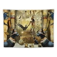thumbnail image 5 of Egyptian Tapestry Goddess of Isis Bastet Wall Hanging Egyptian Palace Pharaoh Tomb Ancient Mythology Hieroglyphic Mural Wall Blankets 80"x60" Flannel Home Decor GTRLRC265, 5 of 6