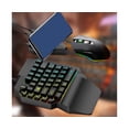 thumbnail image 2 of 2Pcs/Set T1 Ergonomic Design One Hand USB Interface Wired Computer Keyboard Mouse Computer Accessory, 2 of 5