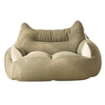 thumbnail image 4 of Sillón tipo puf,Sofá Puff con reposabrazos para adulto,Puf con relleno incluido Lazy Sofa,con relleno Silla decorativa moderna Silla de piso,Sofá de piso interior con tumbona Dos plazas verde, 4 of 9